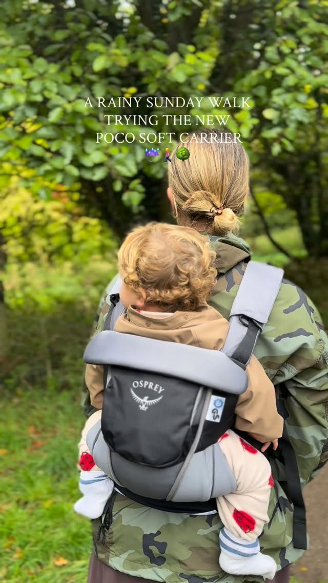 Instagram post by @lifeatbluebell_ for GO Outdoors. Caption reads: ad. Trying out a new carrier brand on our Sunday....