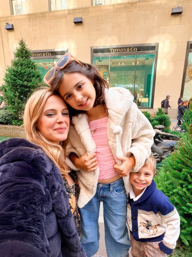 Instagram post by @kateystanley for American Girl. Caption reads: [...] @hotwheelsofficial pit stop in the....