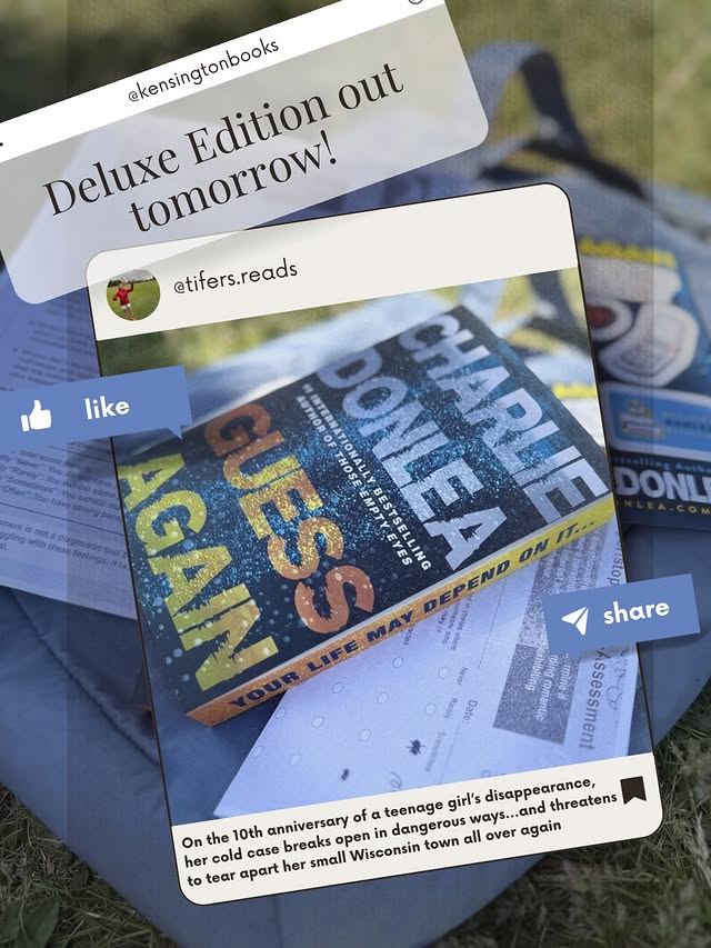 Instagram post by @tifers.reads for Kensington Books. Caption reads: 𝗧𝗲𝗻 𝘆𝗲𝗮𝗿𝘀 𝗮𝗴𝗼, 𝟭𝟳-𝘆𝗲𝗮𝗿-𝗼𝗹𝗱....