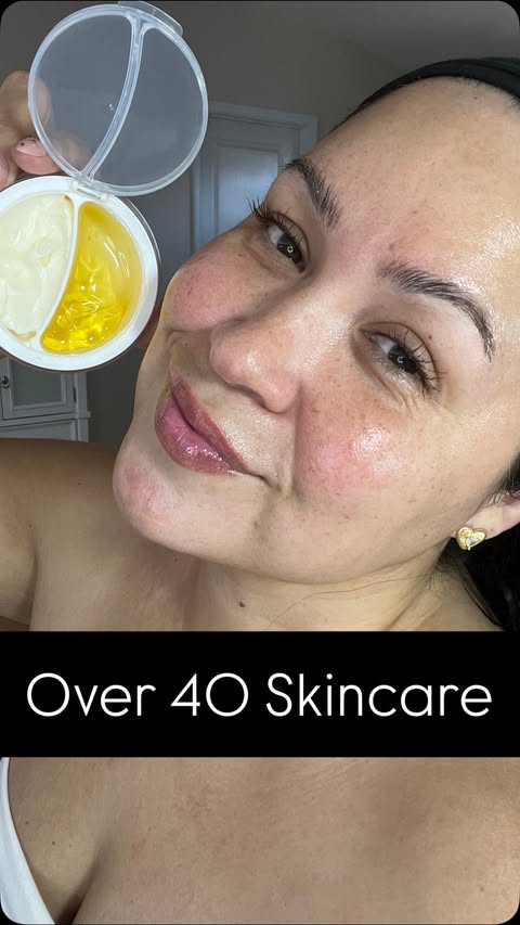 Instagram post by @veronicashavie for dalbaglobal. Caption reads: Over 40 combo skin? Over 40 oily skin? Over 40 dry....