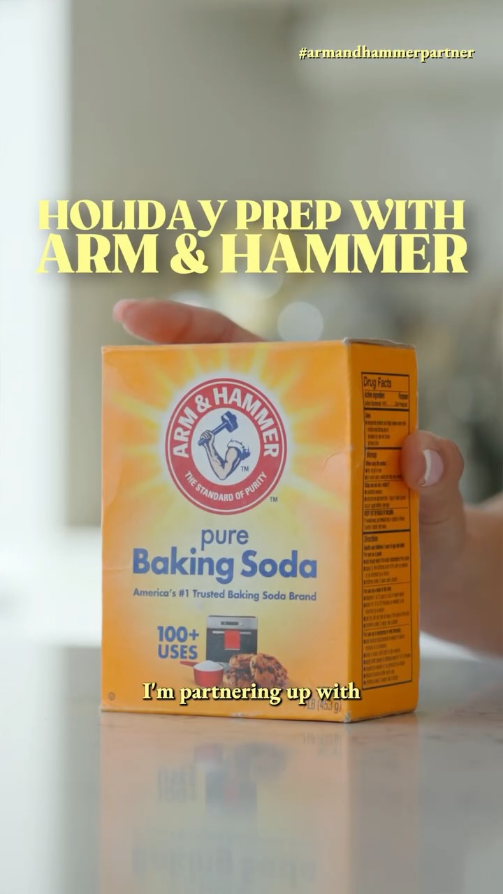 Instagram post by @twaydabae for ARM and HAMMER. Caption reads: Saving $ on the holiday prep with @armandhammer....