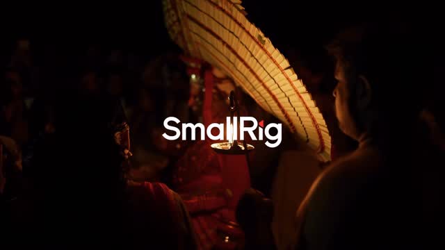 Instagram post by @sour__v for SmallRig. Caption reads: From Sacred Flames To Creative Frames 🔥

Amidst....