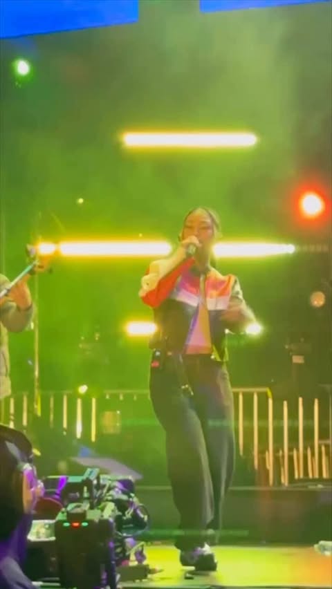 Instagram post by @rubyibarra for Jollibee US. Caption reads: Tour days are a blur, but my truth stays clear....