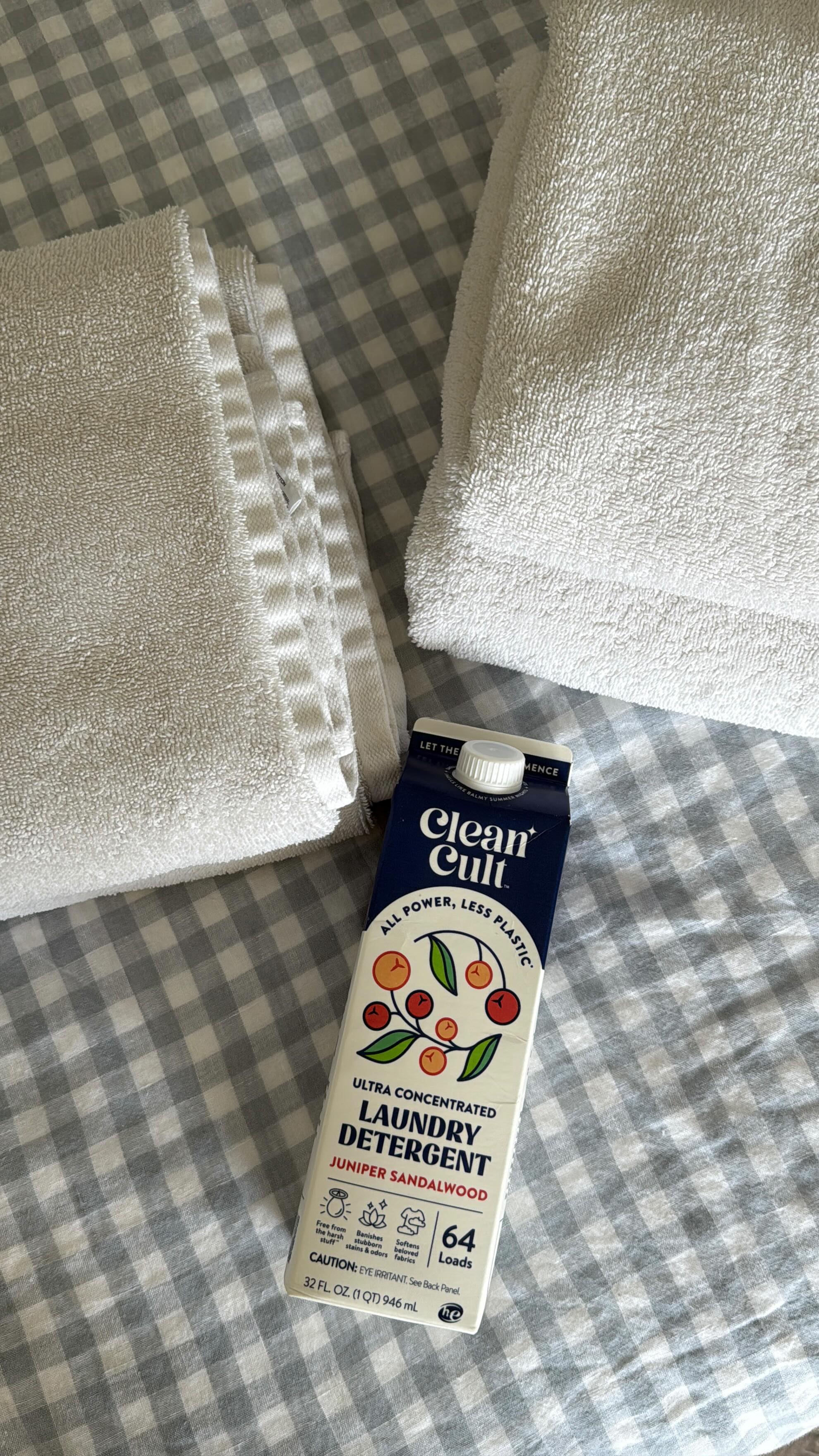 Instagram post by @elona.zabolotskiy for Cleancult. Caption reads: [...] 😌🫧🧺 Available at Target and Amazon!....