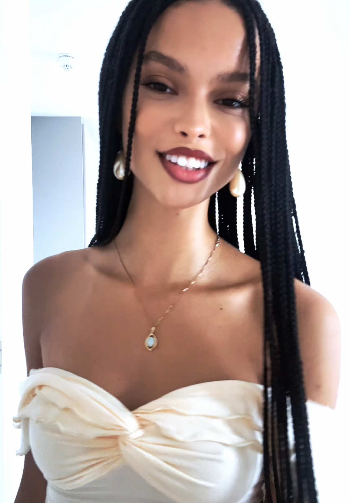 TikTok post by @cocosamone for Tiger Mist. Caption reads: i mean he is pretty cool #fypシ #boxbraids....