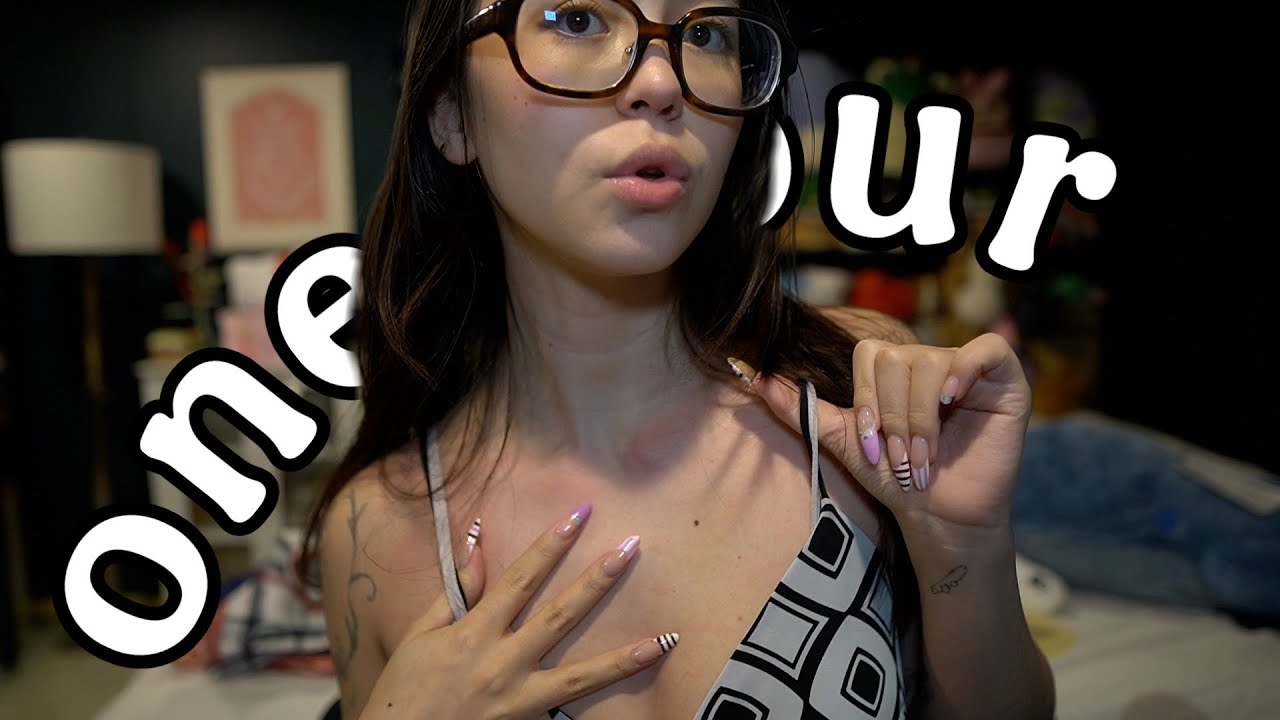 YouTube post by @TiptoeTingles for Helix Sleep. Caption reads: 1 HOUR ASMR: Body Triggers, Collarbone Tapping,....