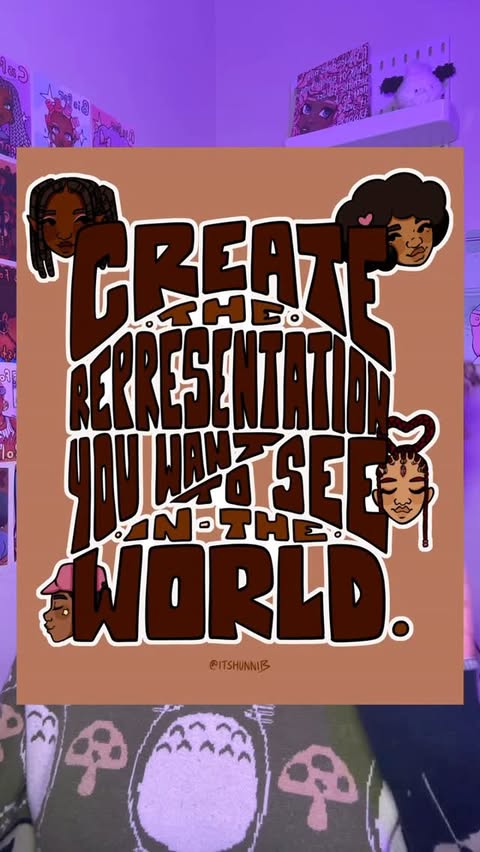 Instagram post by @itshunnib for Wacom. Caption reads: Illustrating with my Wacom Movink Pad 11. This....