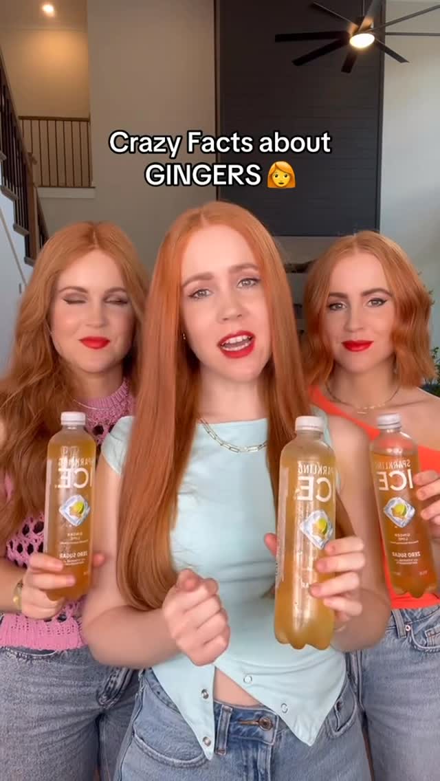 Instagram post by @taylorred for Sparkling Ice. Caption reads: @sparklingice just brought back the Ginger....