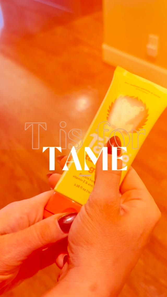 Instagram post by @jenniferraealbert for T is for Tame. Caption reads: [...] help daughter’s curls last all day!....