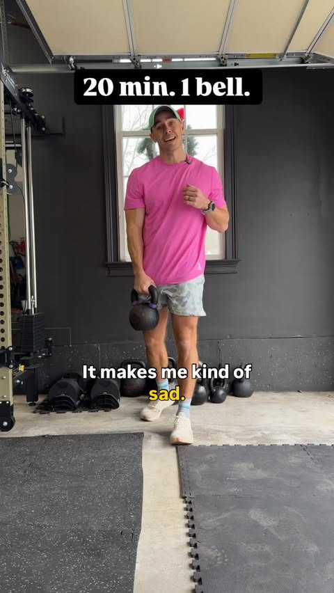 Instagram post by @chrishover_ for Chubbies. Caption reads: [...] kettlebell workout
👕 Powered by @chubbies....