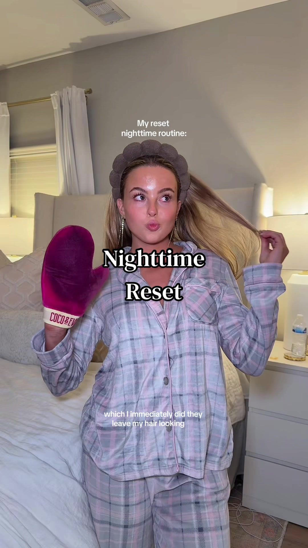 TikTok post by @mckennagoddard for Amika. Caption reads: Love an everything shower using my @amika favs,....