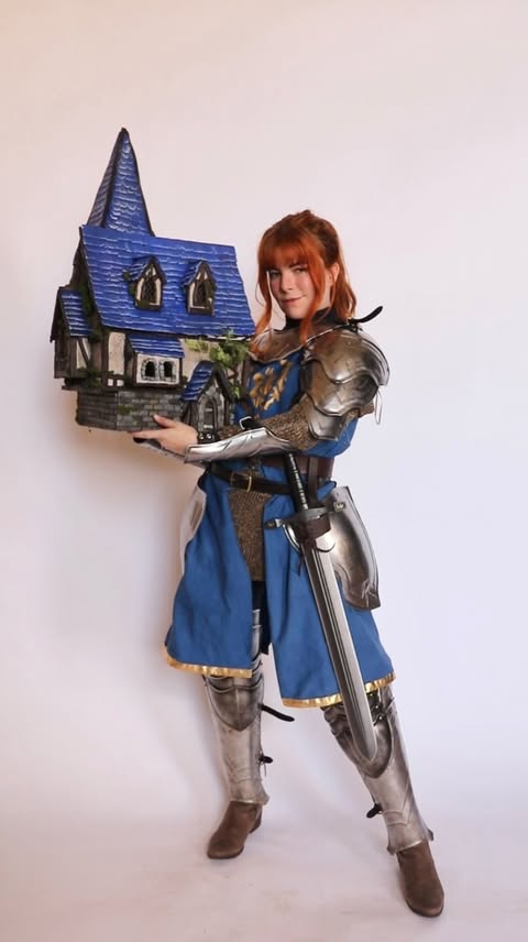 Instagram post by @honeyswordcosplay for Blizzard Entertainment. Caption reads: I built my first ever miniature diorama and I....