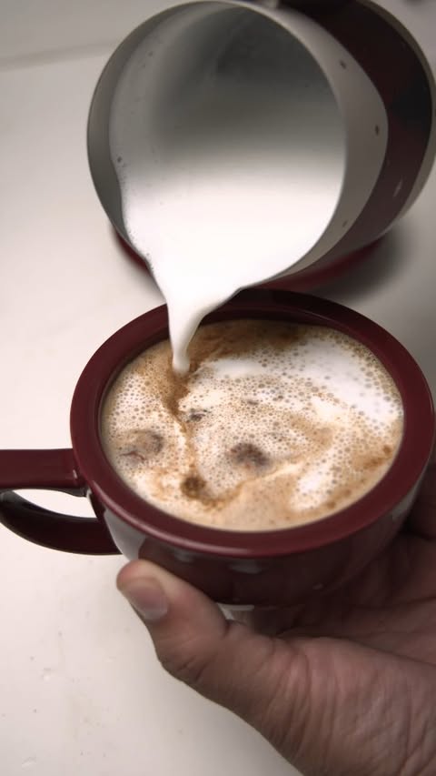 Instagram post by @jor.desouza for Mhw3bomber. Caption reads: Oreo Snowball + Espresso shot + steamed....