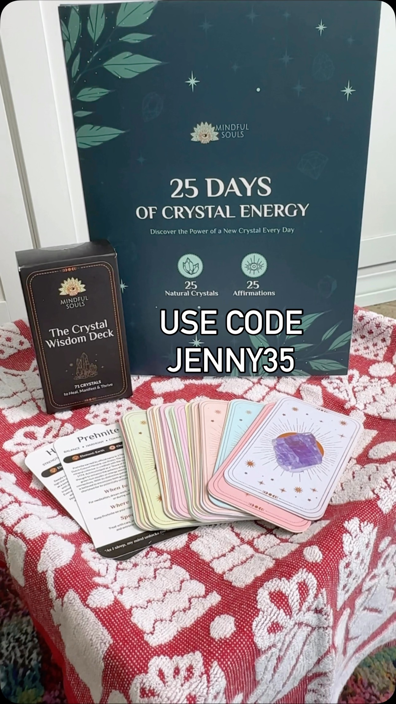 Instagram post by @jennyg2bfit for Mindful Souls. Caption reads: Use code jenny35 on @mindfulsoulscom  orders. 

🤩....