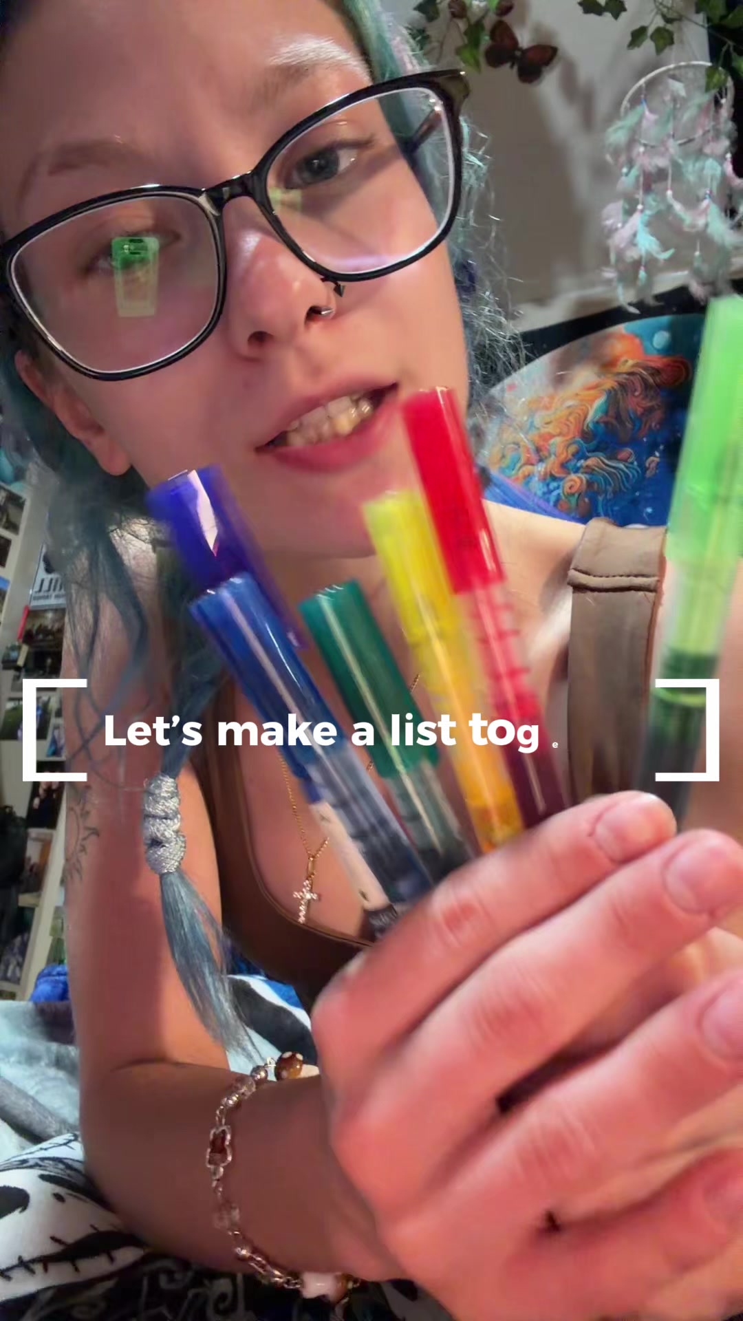 TikTok post by @diaryof.nessaswrld for Grabie. Caption reads: [...] gotta start writing again #gelpens #grabie....
