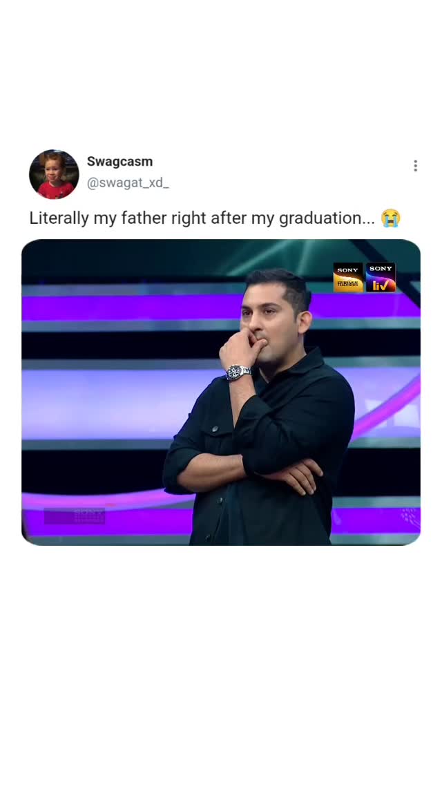 Instagram post by @tharakflix for Sony LIV. Caption reads: [...] man can relate 😂🤌🏻....