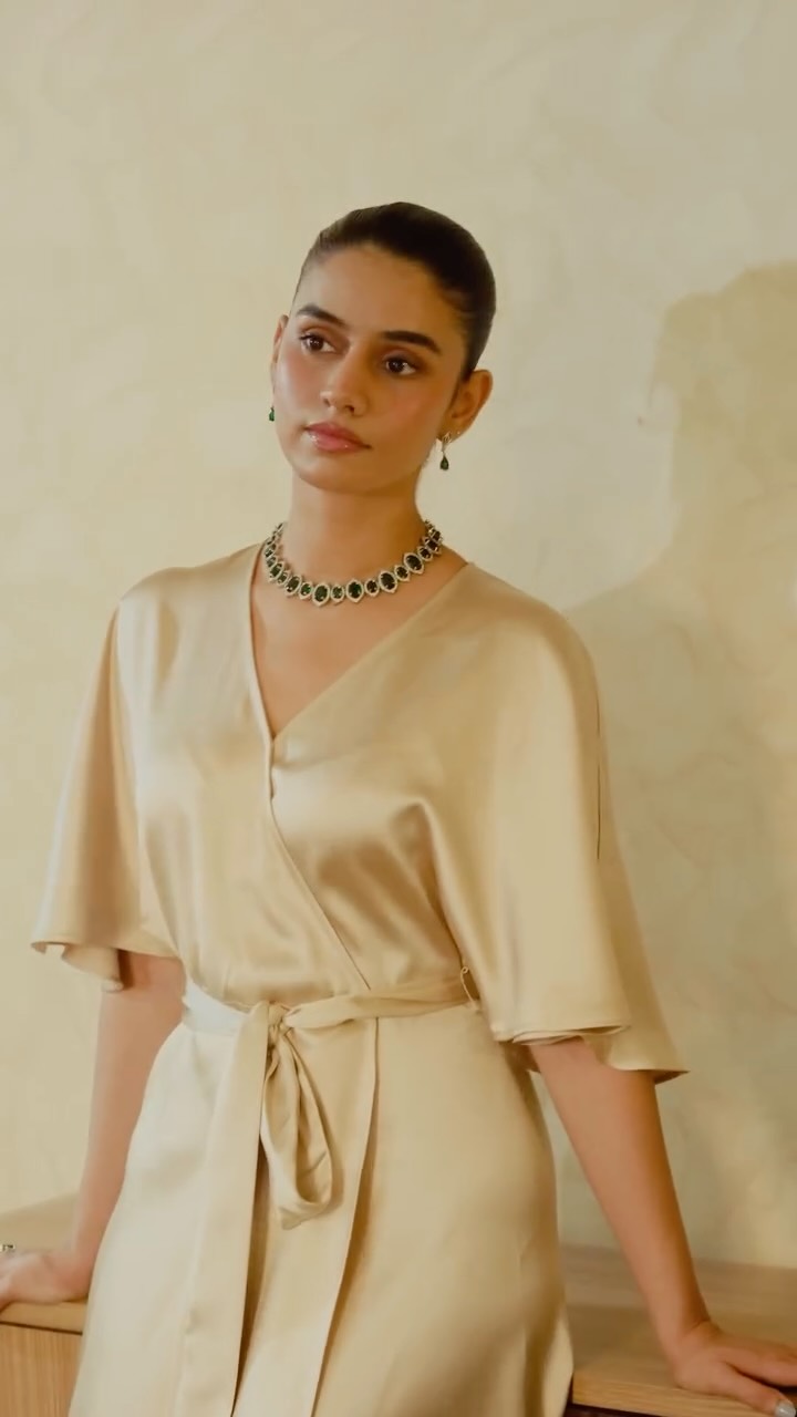 Instagram post by @mansha.karhana for Gap Inc.. Caption reads: Silk, velvet, and everything festive. Styling my....