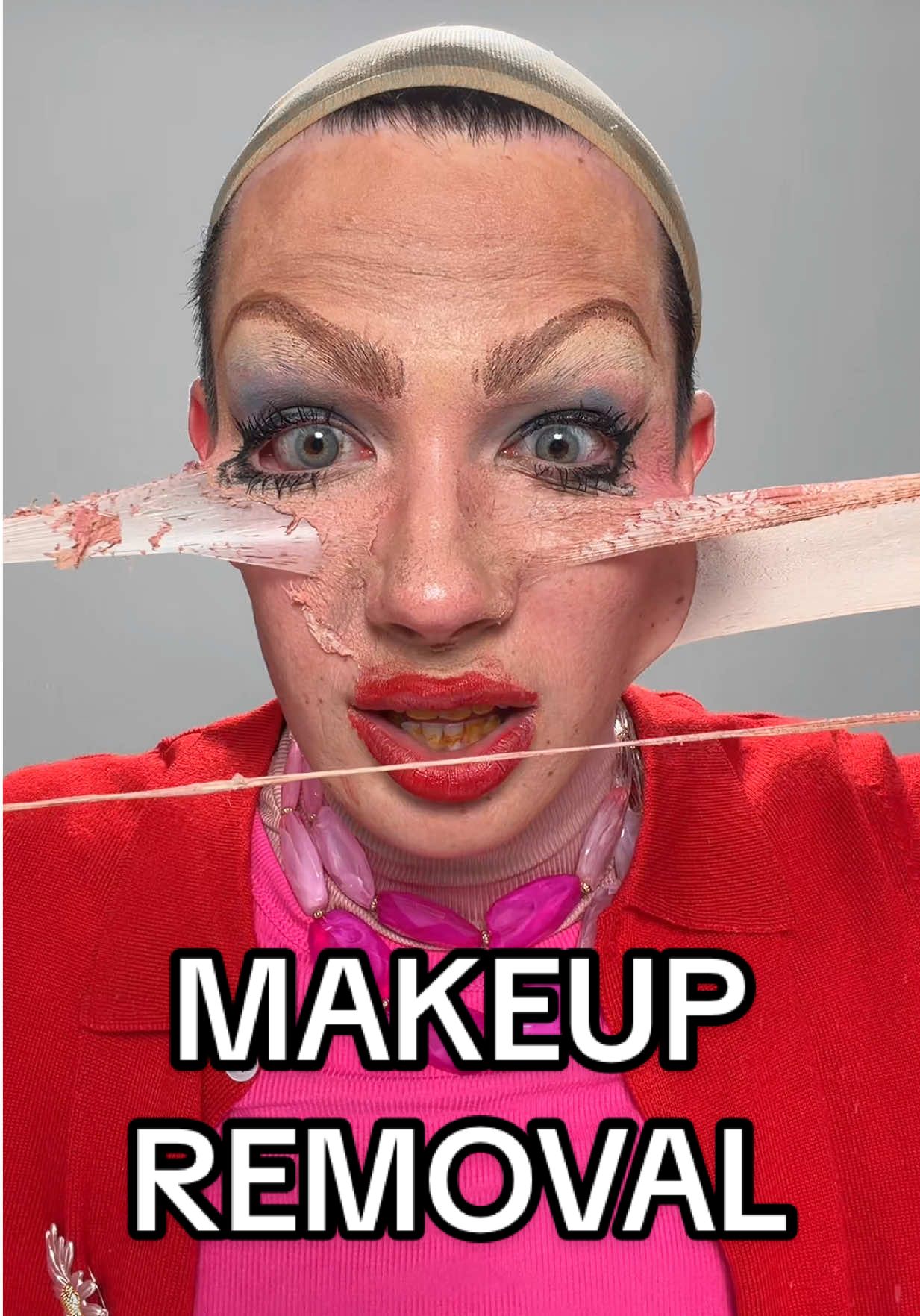 TikTok post by @jamescharles for COSRX. Caption reads: [...] my Halloween looks, thank god for my @COSRX....