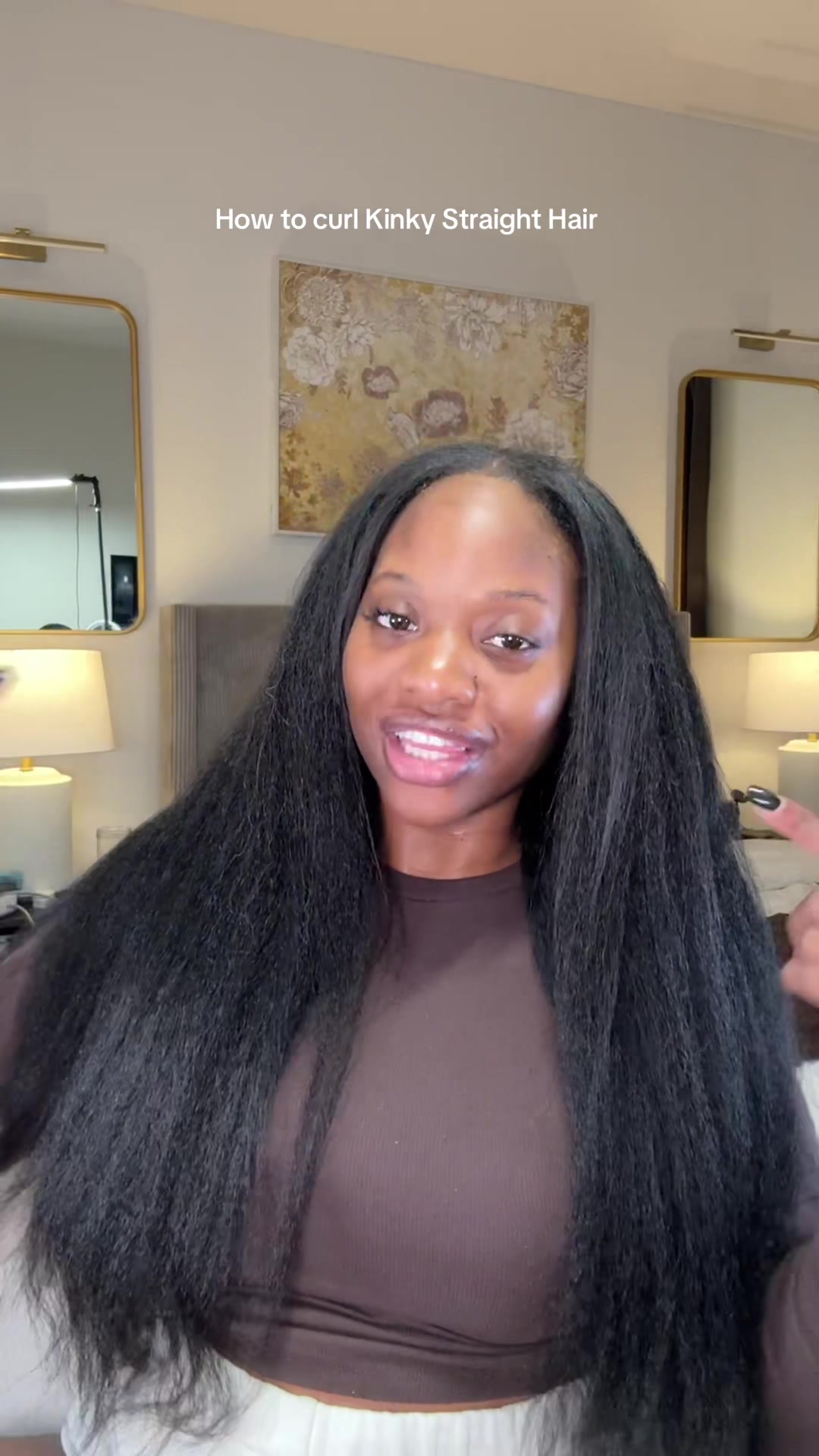 TikTok post by @nicolenikkifarah for Nadula. Caption reads: @nadula hair @nadulahairshop_ @nadulahairwig....