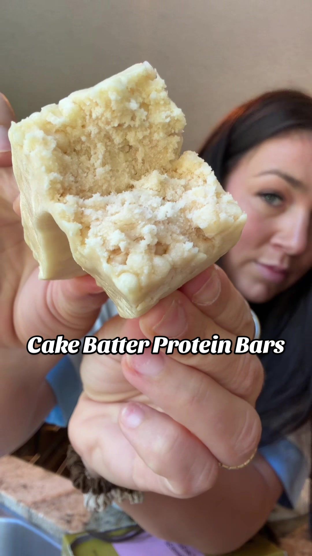 TikTok post by @nikwhit for David Protein. Caption reads: [...] batter protein bars so I hadddd to😜 @David....