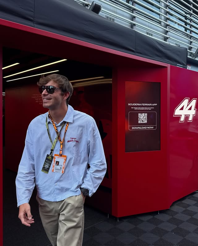Instagram post by @andreapirillo.22 for TAG Heuer. Caption reads: F1 comes to Italy 🇮🇹 @tagheuer ad.
