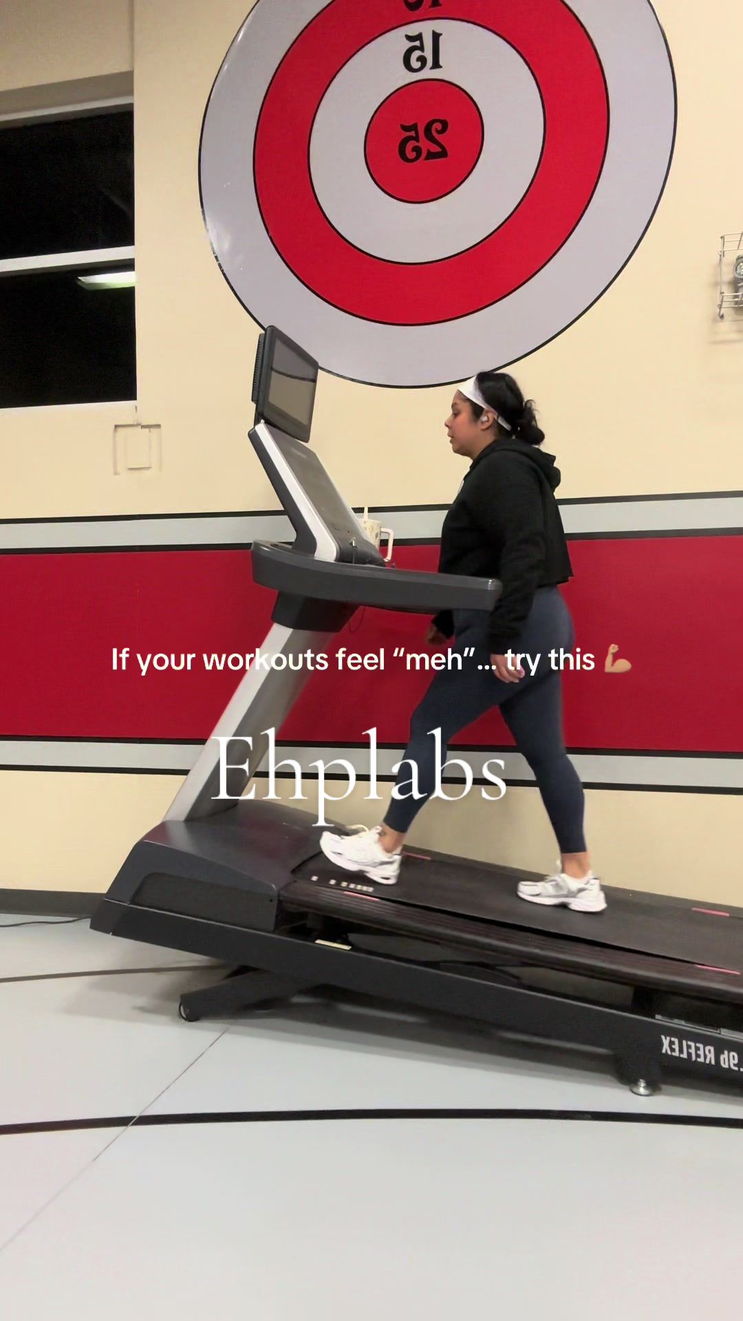 TikTok post by @dgarcia4522 for EHPlabs. Caption reads: Stronger. Longer. Locked in. @ehplabs  #gymtok....