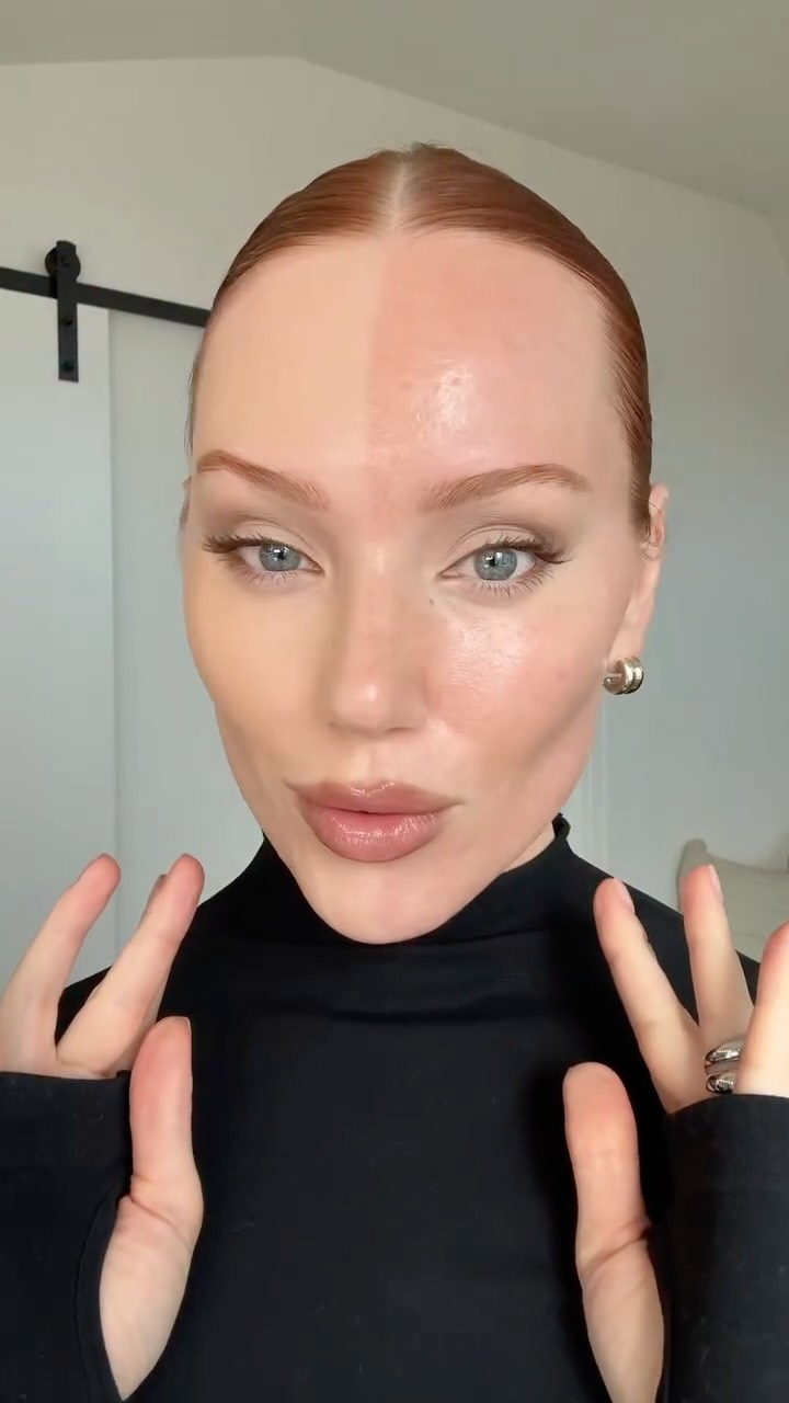 Instagram post by @gabxxrielle for TIRTIR. Caption reads: My skin but cleaner, smoother, softer — the....