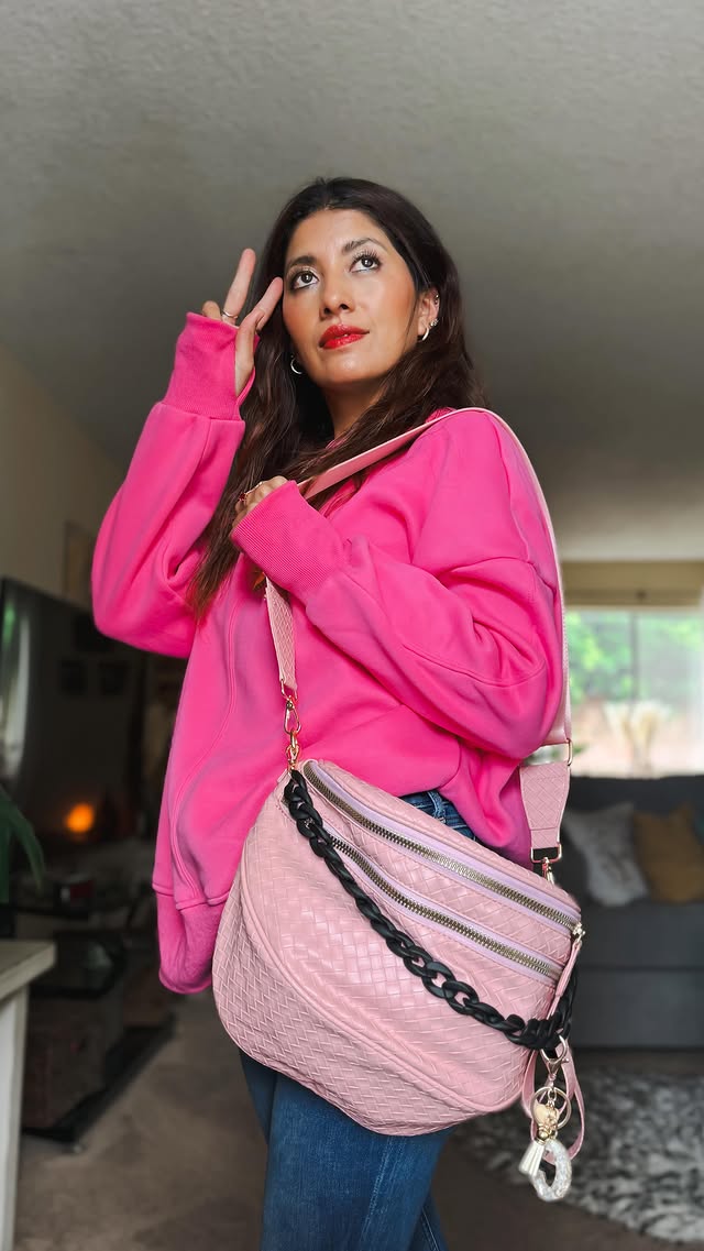 Instagram post by an influencer for Emmafy. Caption reads: #ad POV: You’re a mom but still want a cute bag....