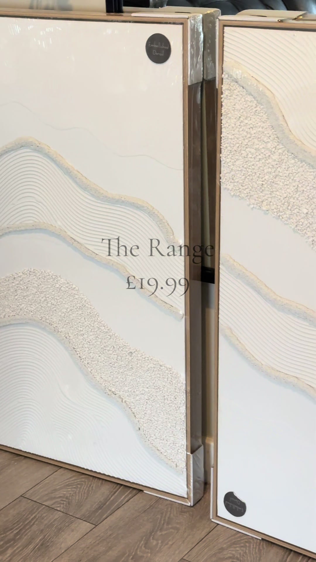 TikTok post by @sumbil.dar for The Range. Caption reads: [...] to see it come alive on the wall! @The Range....