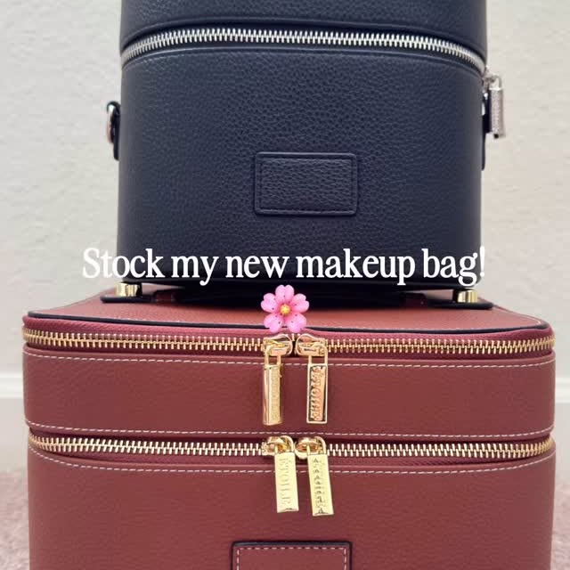 Instagram post by @dominique.dros for Etoile. Caption reads: ✨ The vanity bag that holds it all — and still....