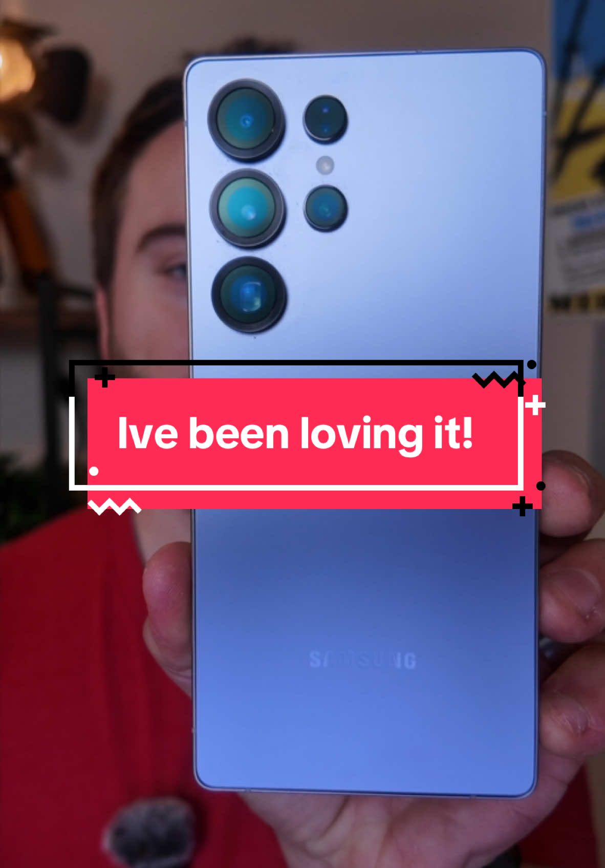 TikTok post by @markstech for ESR. Caption reads: I’ve been loving my S25 Ultra! It’s been a....