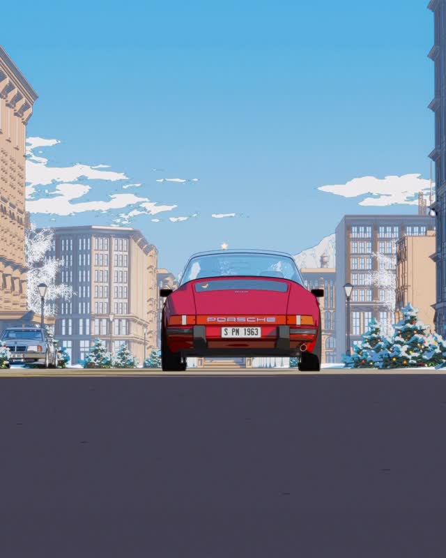 Instagram post by @parallel_studio_ for Porsche. Caption reads: We had an amazing time crafting @porsche....