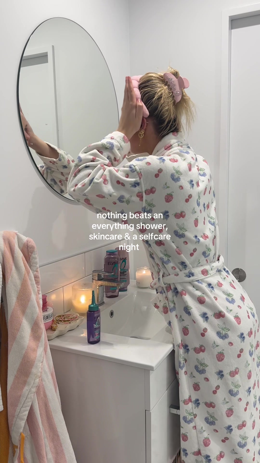 TikTok post by @millie_drury for L'Oreal Paris. Caption reads: Clean hair + fresh blowout = pure bliss! ✨  The....