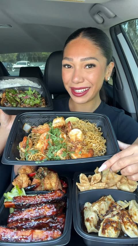 Instagram post by @keilapachecoeats for P.F. Chang's. Caption reads: My @pfchangs Favorite Menu Items!!😊❤️ What dish....