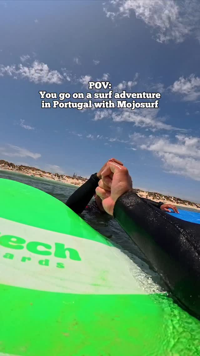 Instagram post by @travelih for Mojosurf. Caption reads: Had the best time at @mojo.surf in....