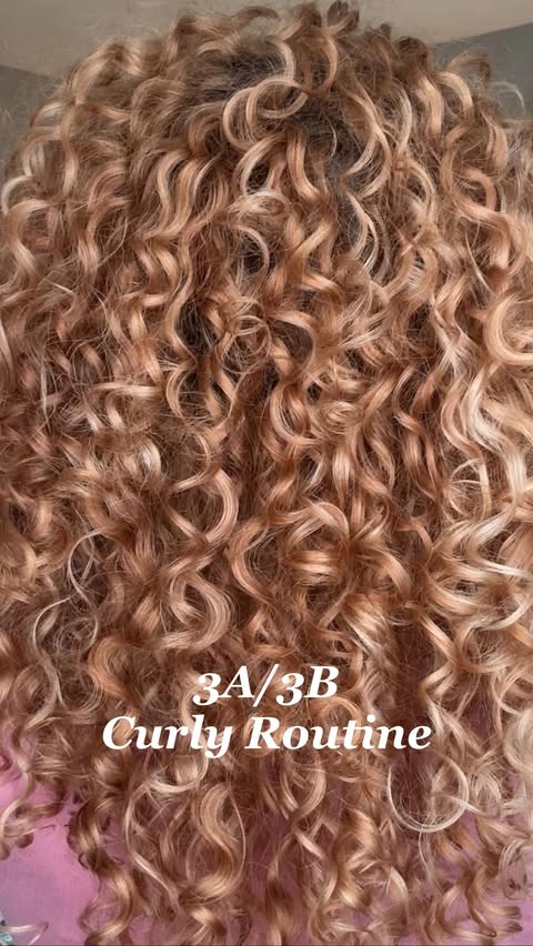 Instagram post by @ringlet.riss for CURLSMITH. Caption reads: ✨If you have 3A/3B curls, this routine is for....