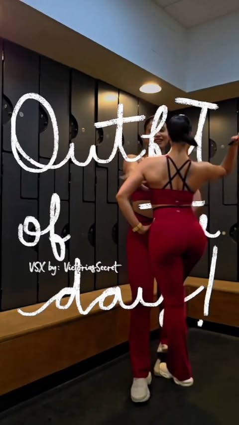 Instagram post by @katherinejmnez_ for vspink. Caption reads: #vspartner #vsx 🫦 Active Rest Day @vsxofficial....