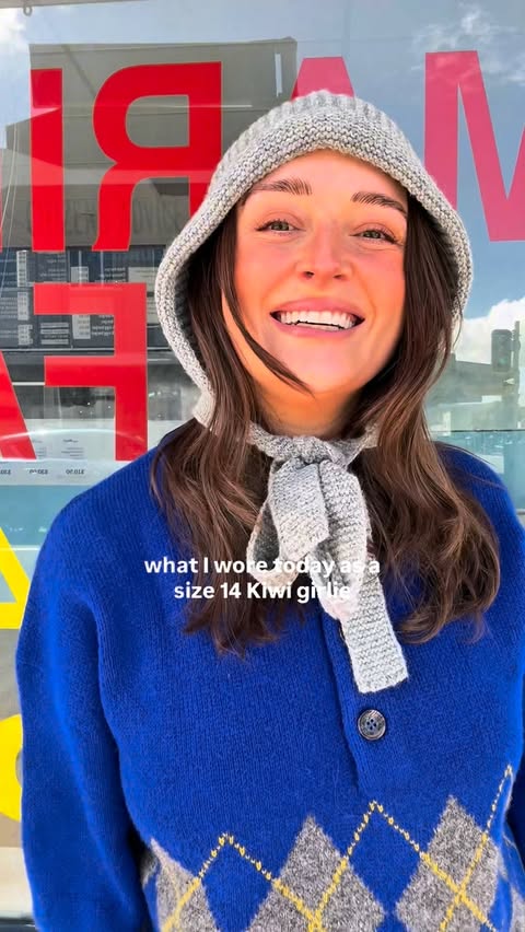 Instagram post by @elbeefrivolousfashion for Damson Madder. Caption reads: also what I ate 😌🍟

wearing @damsonmadder....