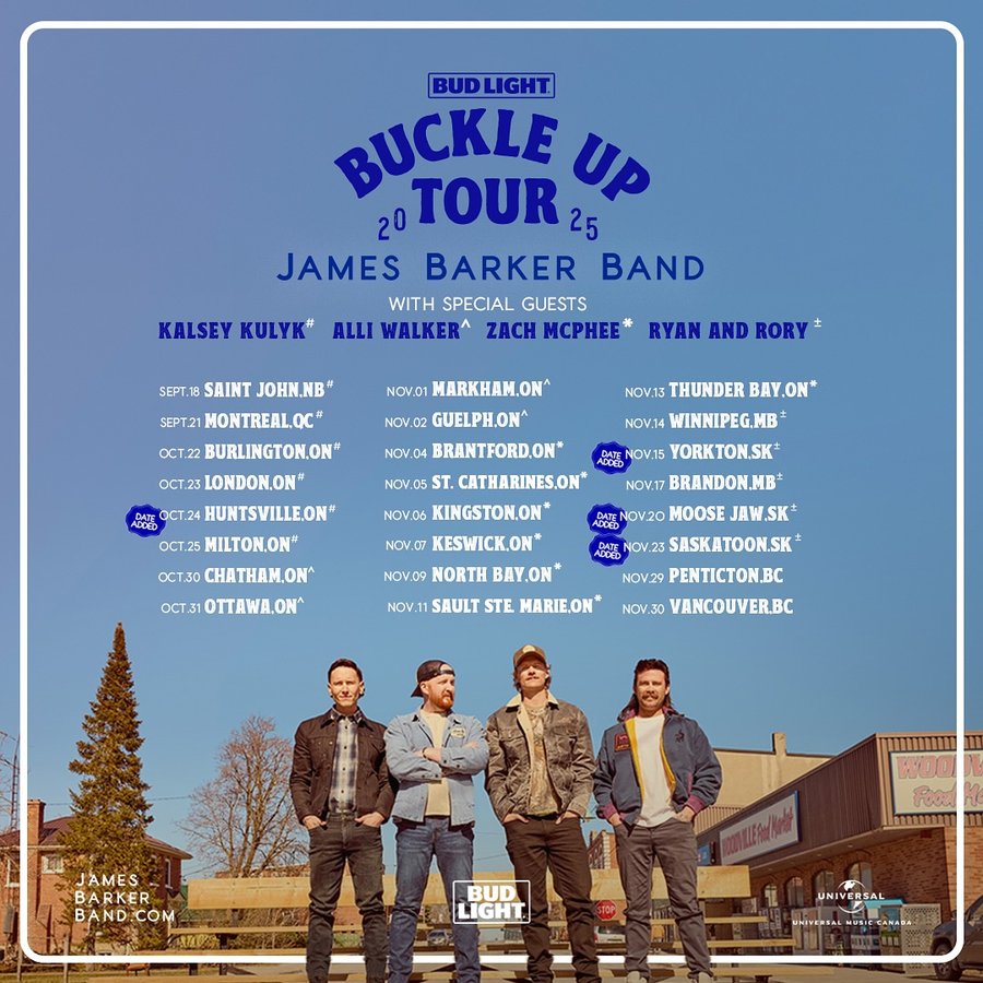 Instagram post by @ryanandrory for Bud Light. Caption reads: [...] We’re adding 4 brand new dates to the Bud....