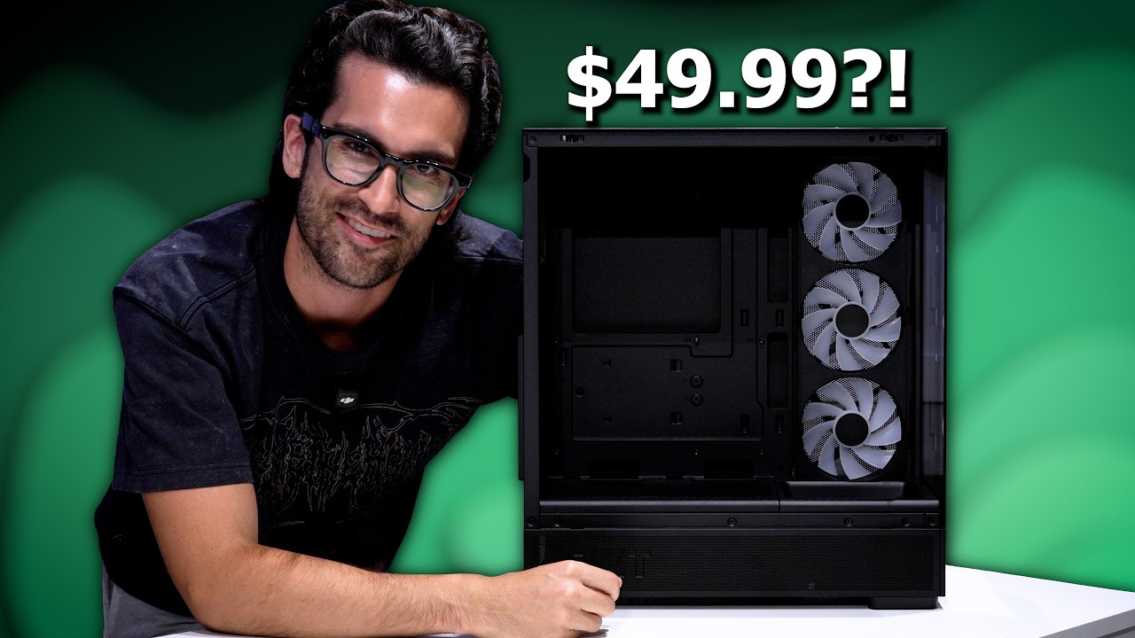YouTube post by @GregSalazar for NZXT. Caption reads: Building an Interesting PC in the NZXT S5 RGB!.