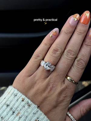 TikTok post by @raygiftfinder for Rinfit. Caption reads: the 3 oval stones look!! wow stunning @Rinfit....