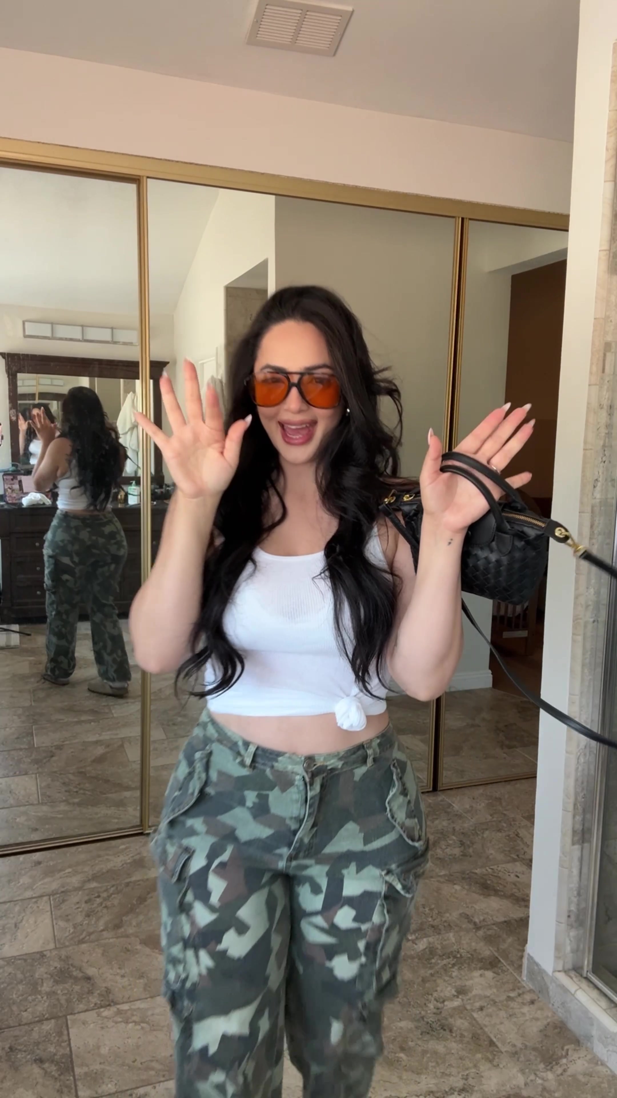 TikTok post by @adri_elaa for Hanes. Caption reads: Can we keep summer a year round? Hehe @Hanes....