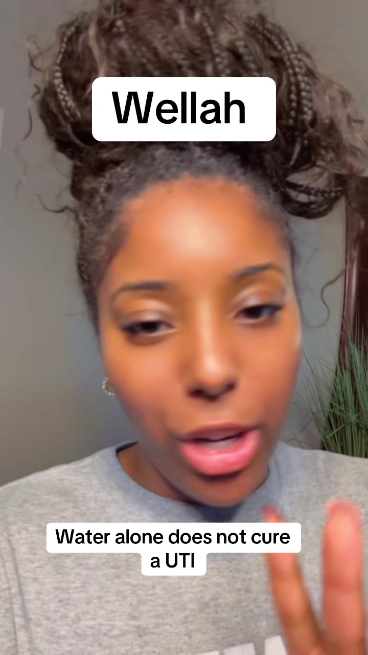 TikTok post by @dalisindallas for Wellah Nutrition. Caption reads: [...] that helps with UTIs#wellah #wellahnutrition....