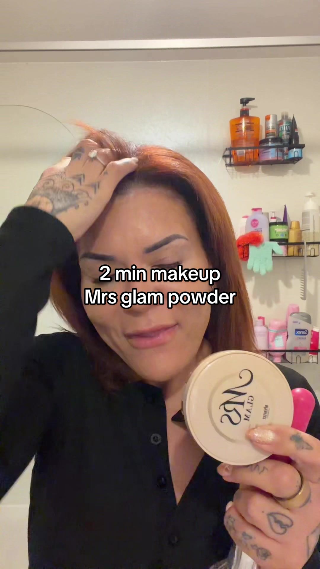 TikTok post by @stacigem for BPerfect Cosmetics. Caption reads: [...] makeup routine from @BPerfect Cosmetics with....