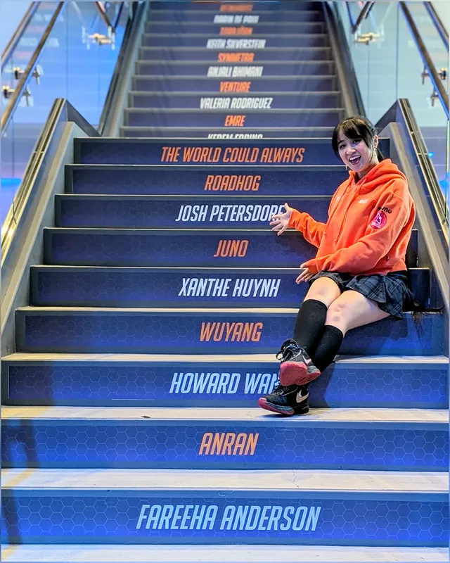 Instagram post by @itsxanthor for Blizzard Entertainment. Caption reads: Thank you @blizzard for inviting us to celebrate....