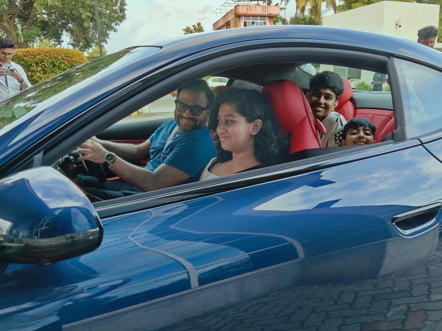 Instagram post by @nirmalkrishnan for Maserati. Caption reads: [...] looks . Its a breath of fresh air for....