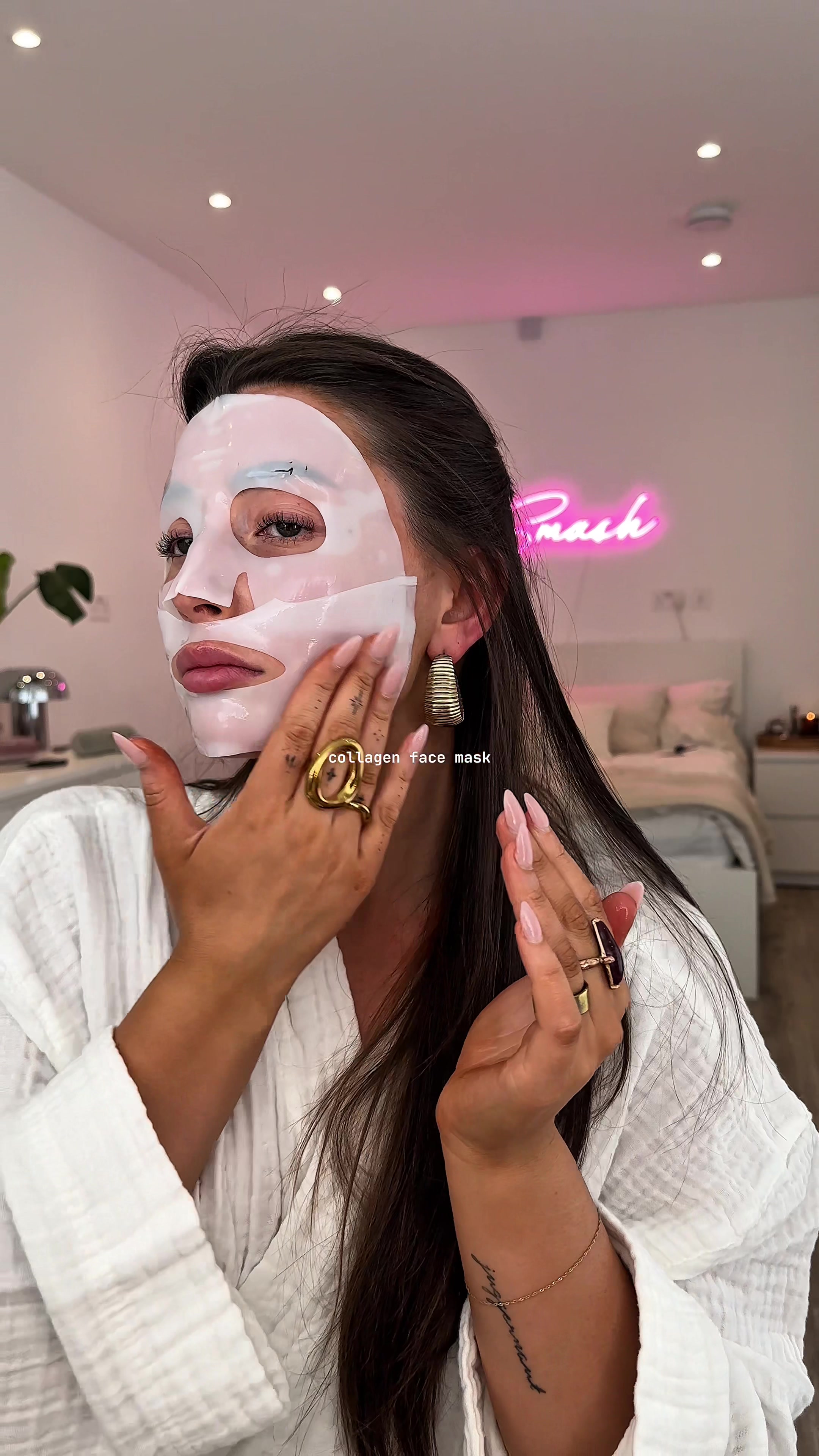 TikTok post by @louisegreen_ for BaByliss. Caption reads: ad self care evenings with @babyliss 🫧🧖🏽‍♀️✨ ....