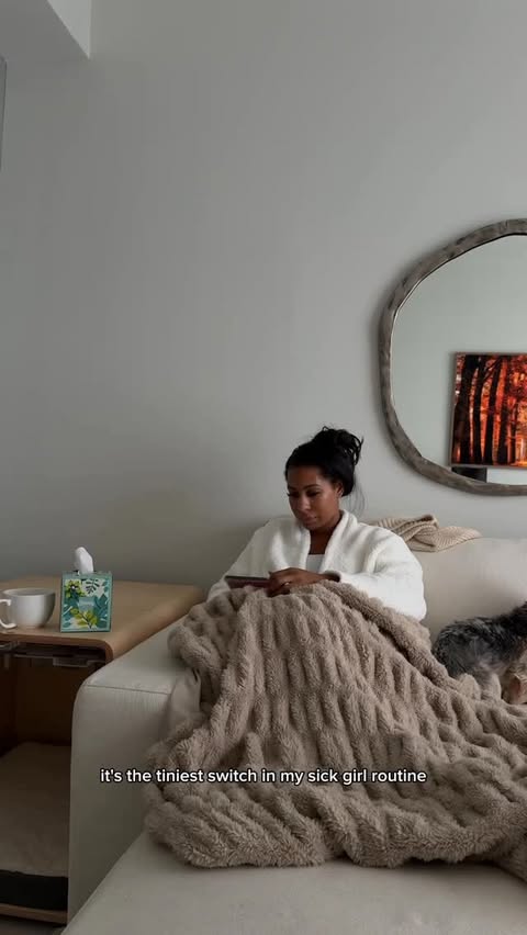 Instagram post by @jazturner16 for Kleenex. Caption reads: [...] Sometimes productivity looks like tea,....