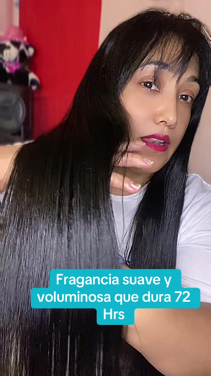TikTok post by @ambardiazdm for Tgideas Beauty. Caption reads: [...] permanente #hairoil #hairfragrance @Tgideas....
