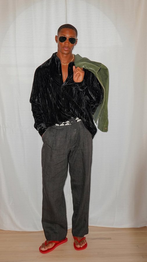 Instagram post by @ebbyybrown for Havaianas US. Caption reads: GRWM turning @havaianas.us flip flops into a party....